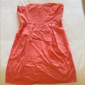 Theory Strapless Coral Dress